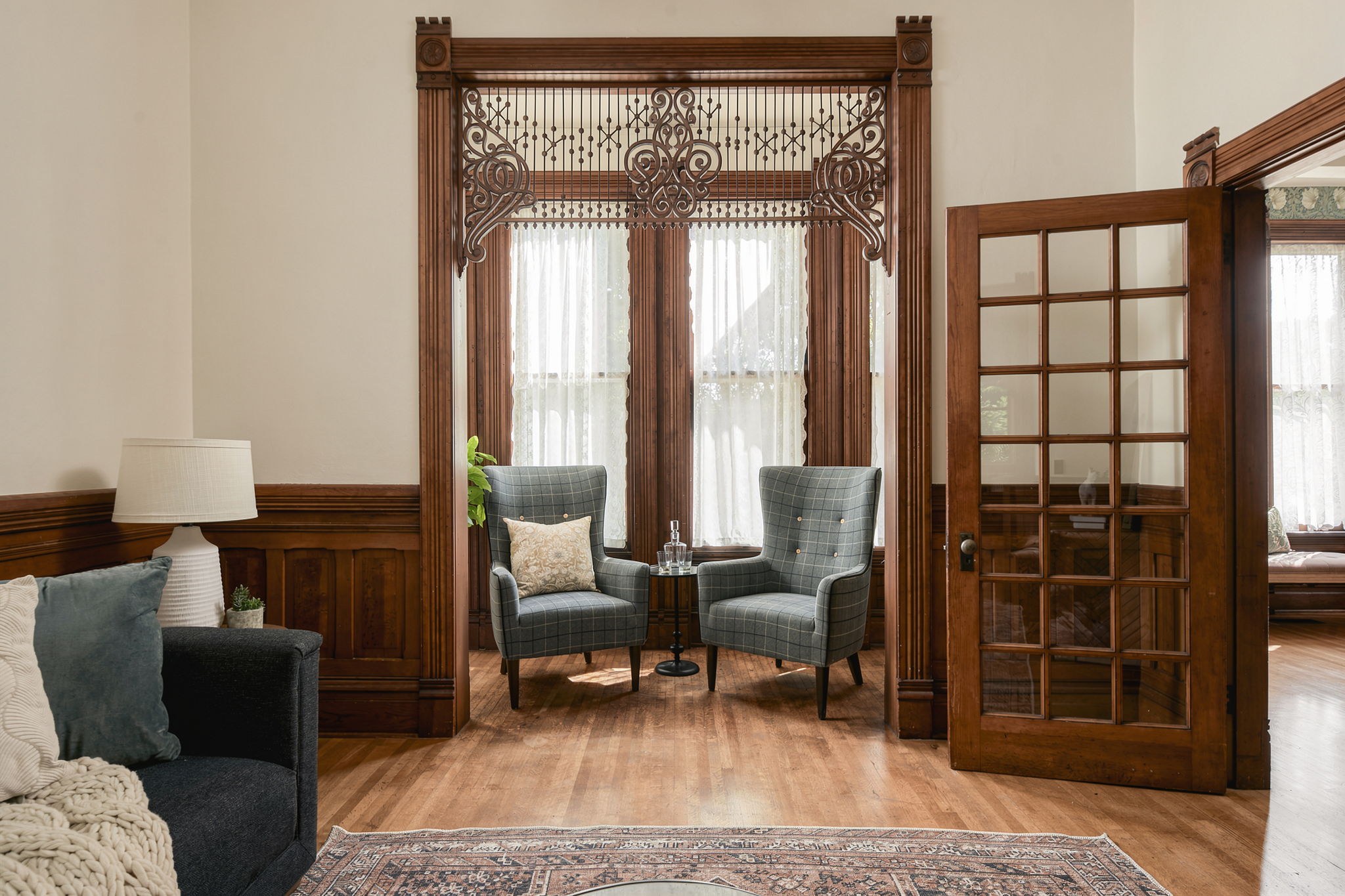 Bright parlor in the Fenton House